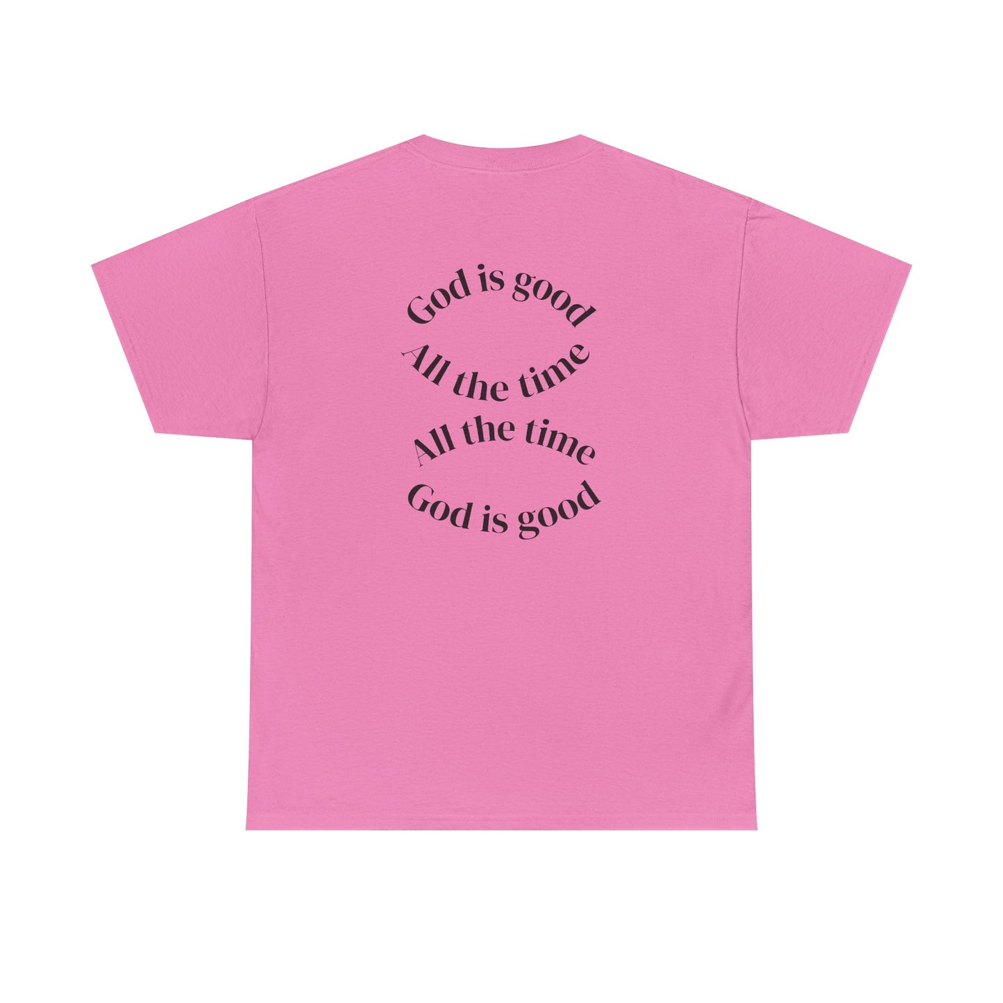 Inspirational Unisex Heavy Cotton Tee - "God is Good" Design