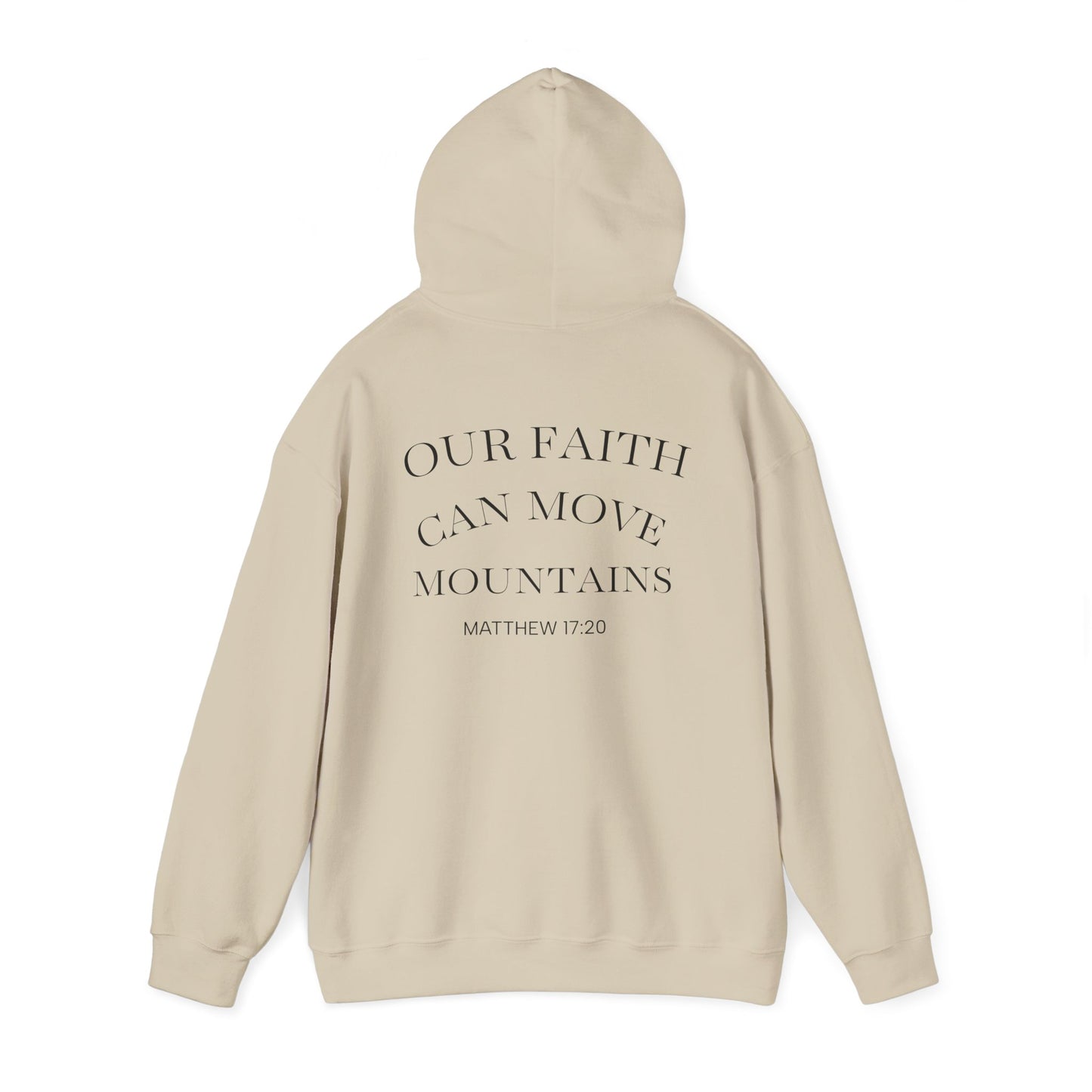 Inspirational Faith Hooded Sweatshirt, Motivational Hoodie, Cozy Sweatshirt, Gift for Believers, Spiritual Clothing