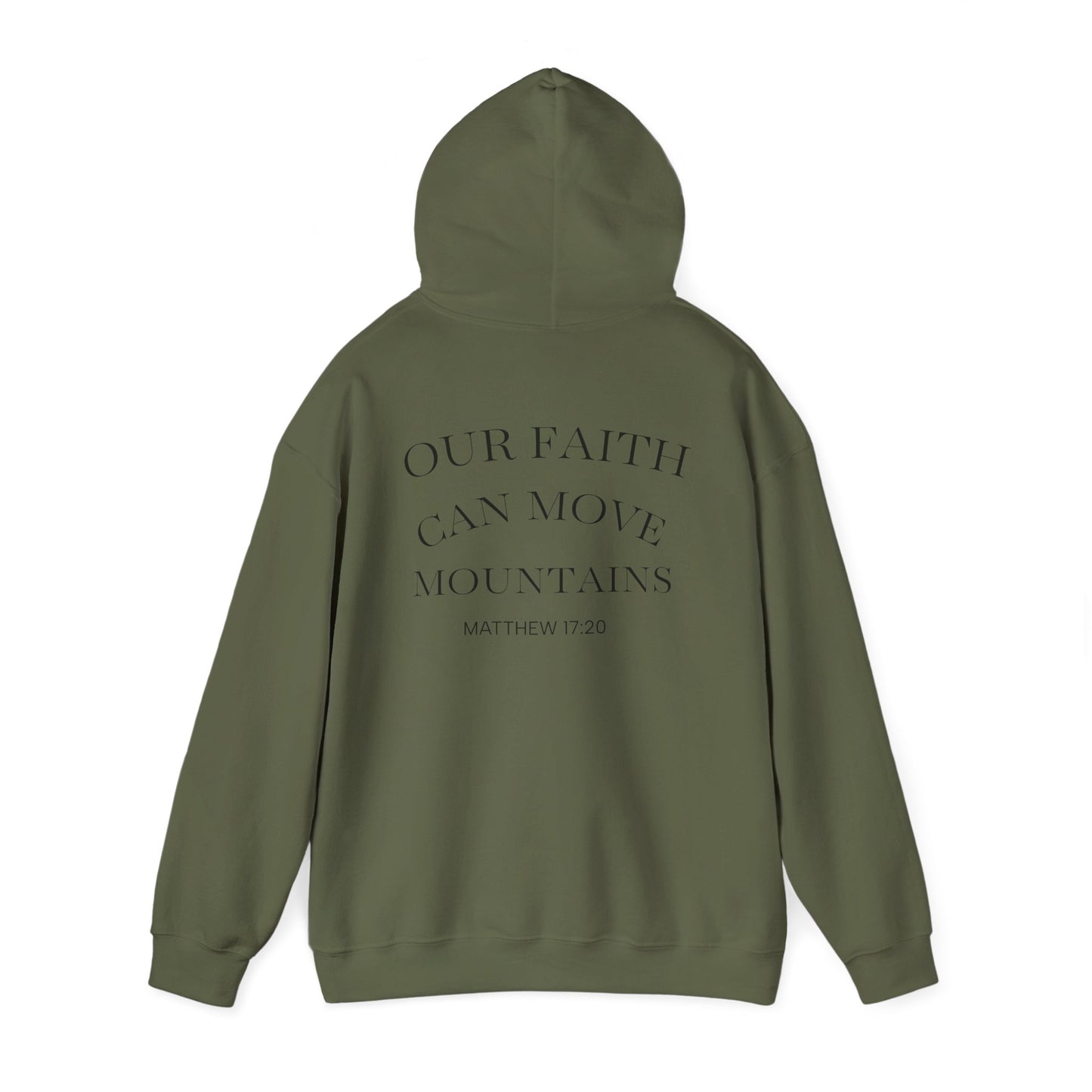 Inspirational Faith Hooded Sweatshirt, Motivational Hoodie, Cozy Sweatshirt, Gift for Believers, Spiritual Clothing