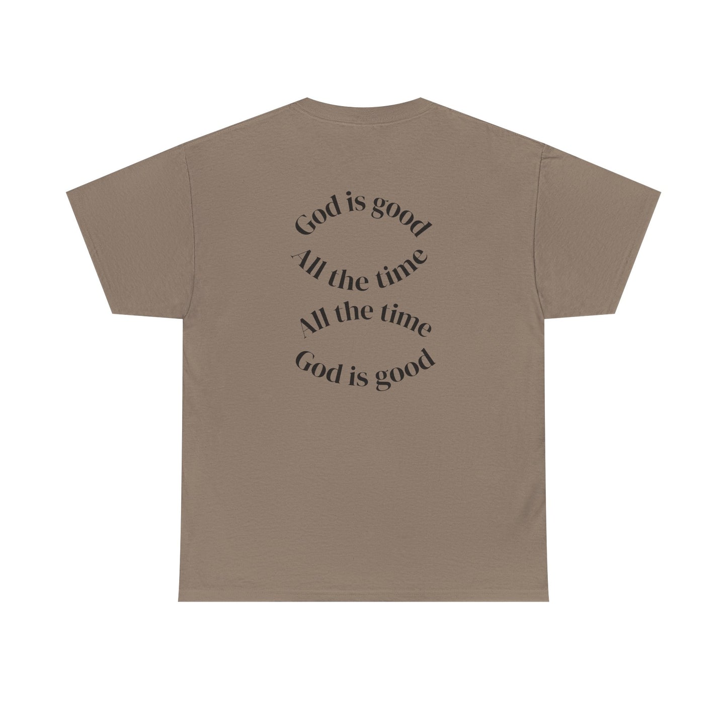 Inspirational Unisex Heavy Cotton Tee - "God is Good" Design