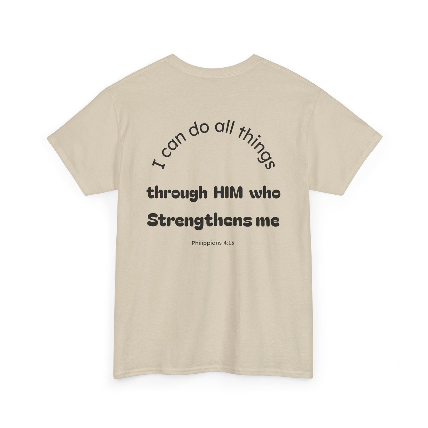 Inspirational Unisex Heavy Cotton Tee - "I Can Do All Things"