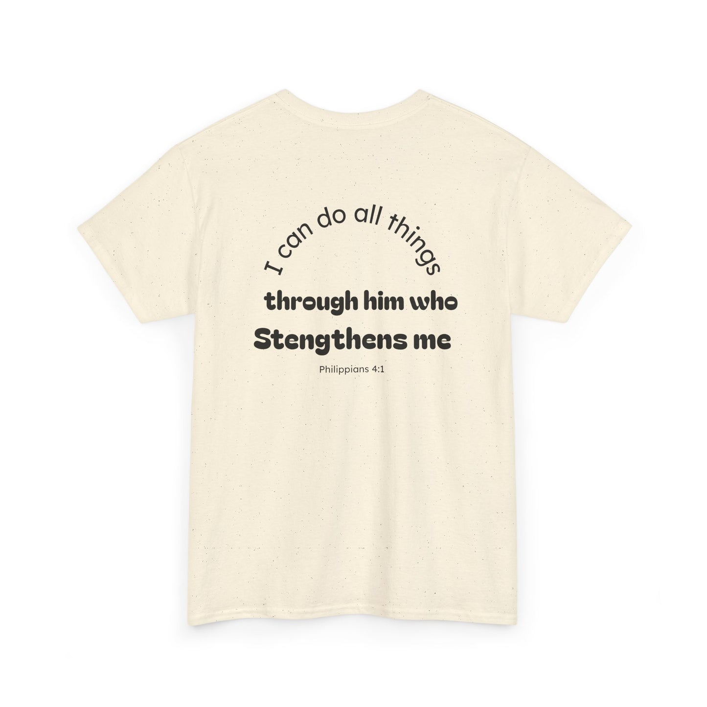 Inspirational Unisex Heavy Cotton Tee - "I Can Do All Things"