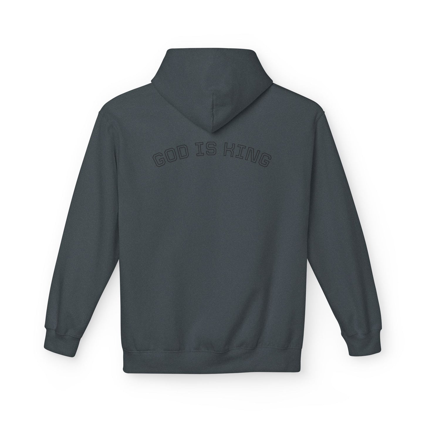 God is King Hoodie - Unisex Midweight Fleece, Inspirational Gift for Faith, Church Events, Casual Wear, Cozy Layering