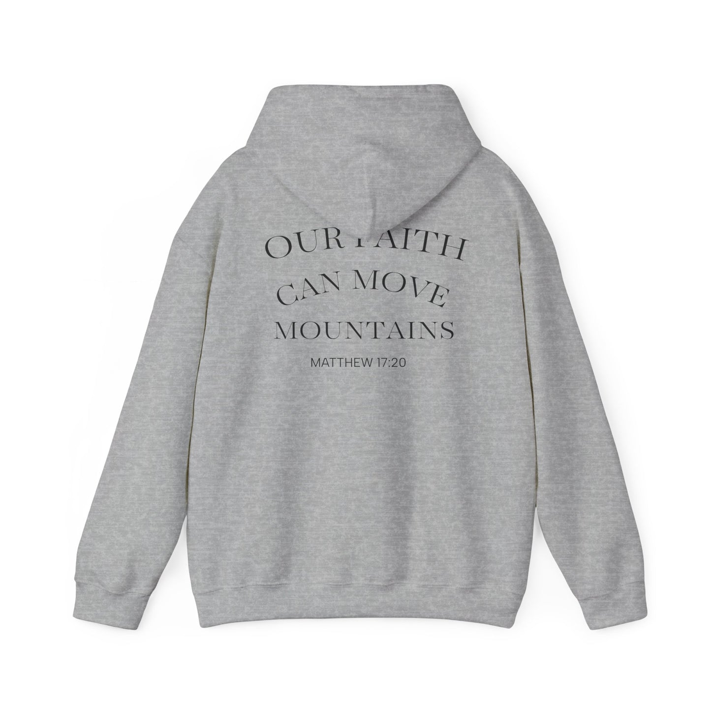 Inspirational Faith Hooded Sweatshirt, Motivational Hoodie, Cozy Sweatshirt, Gift for Believers, Spiritual Clothing