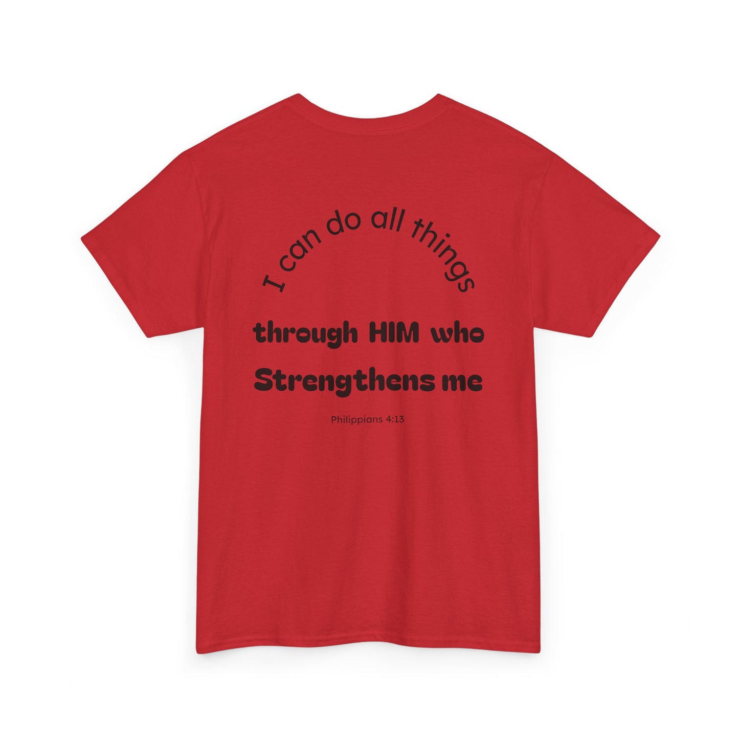 Inspirational Unisex Heavy Cotton Tee - "I Can Do All Things"