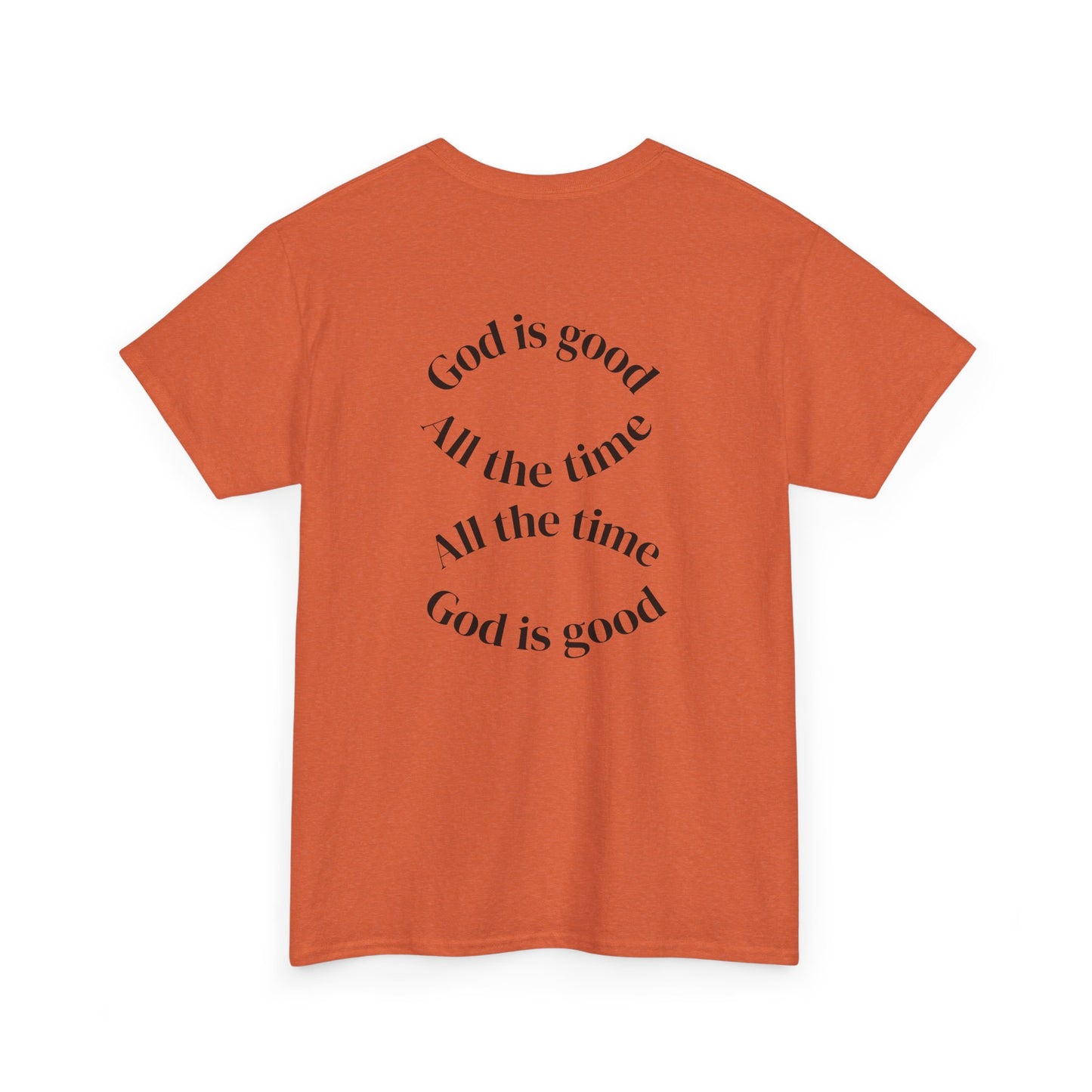 Inspirational Unisex Heavy Cotton Tee - "God is Good" Design