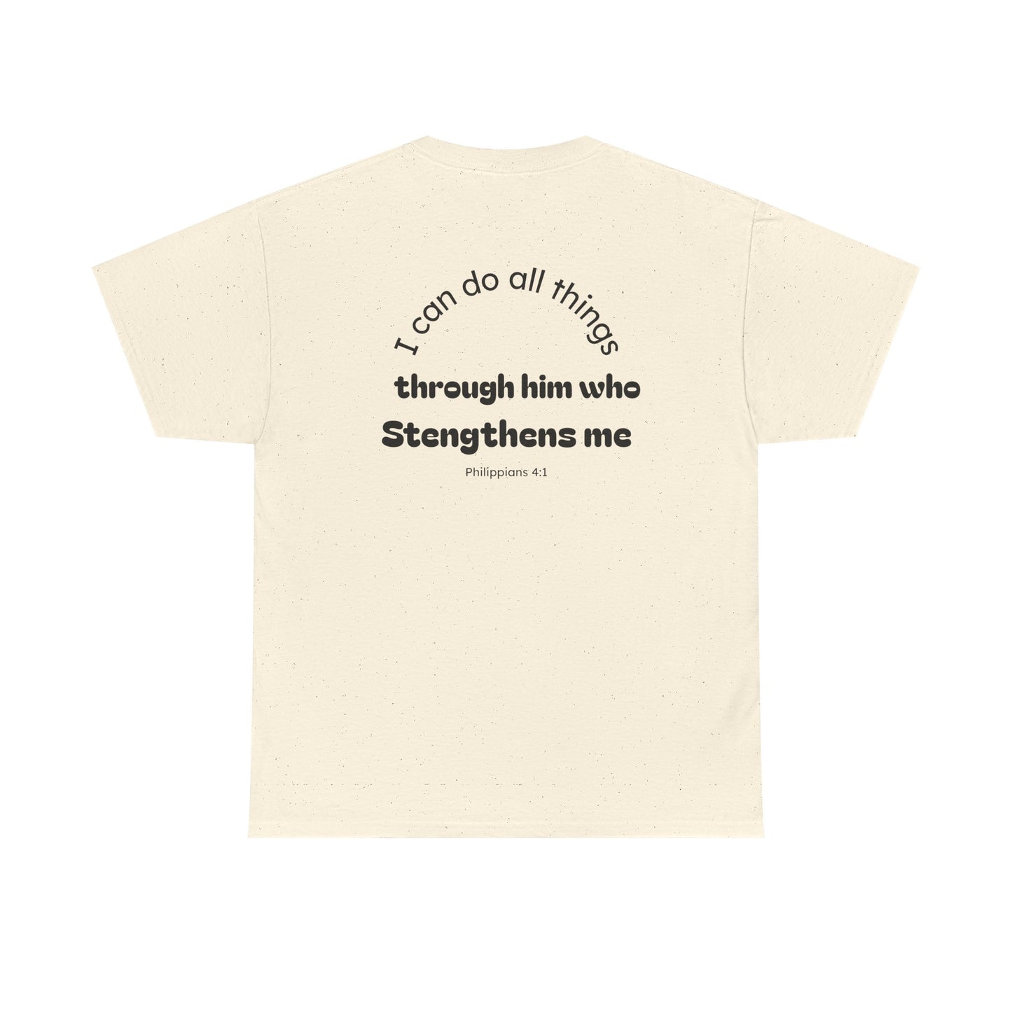 Inspirational Unisex Heavy Cotton Tee - "I Can Do All Things"
