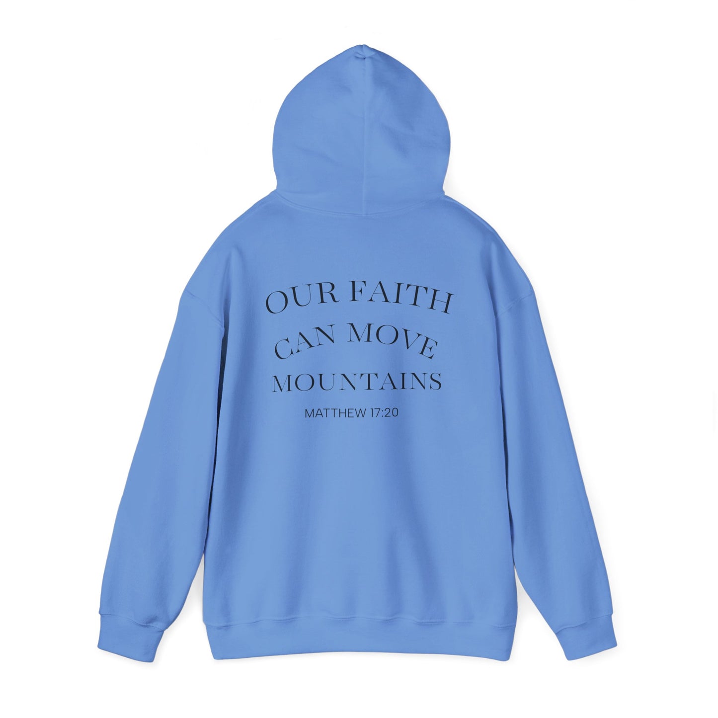 Inspirational Faith Hooded Sweatshirt, Motivational Hoodie, Cozy Sweatshirt, Gift for Believers, Spiritual Clothing