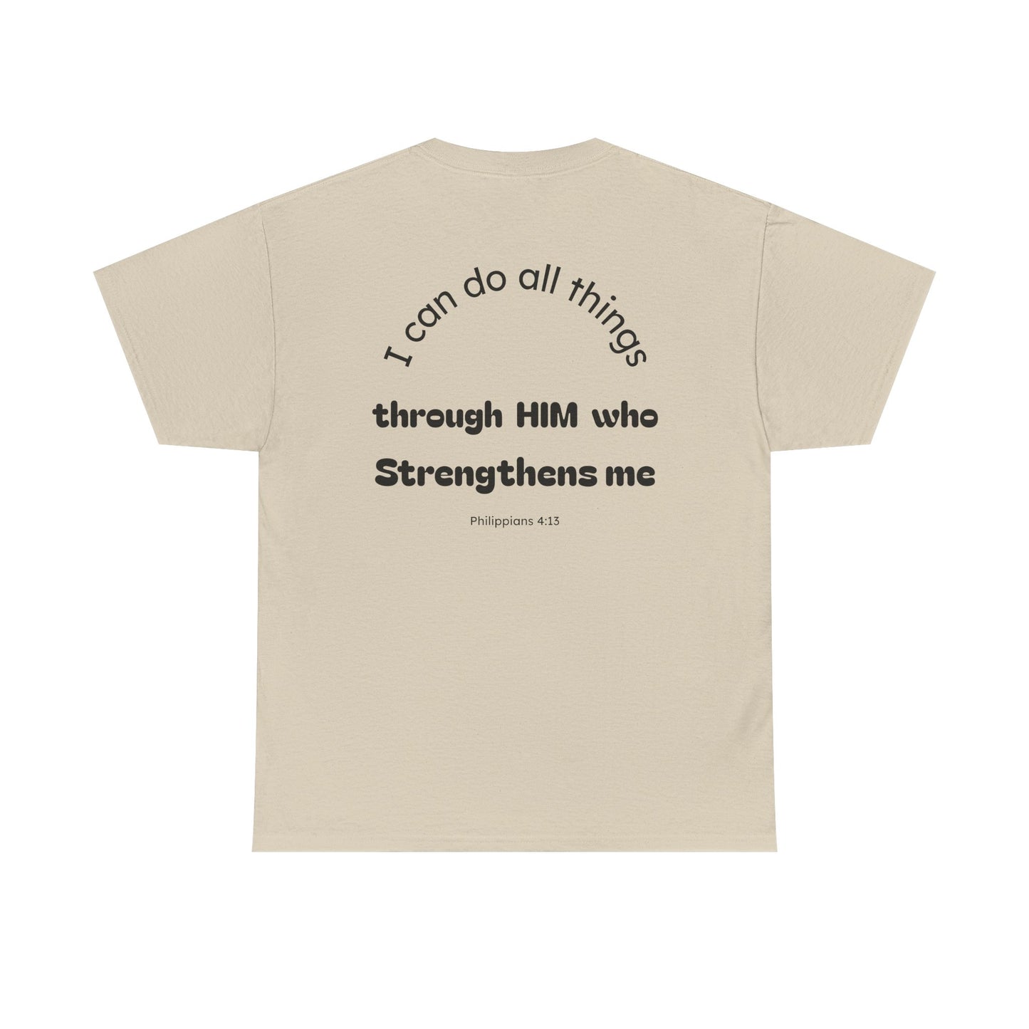 Inspirational Unisex Heavy Cotton Tee - "I Can Do All Things"