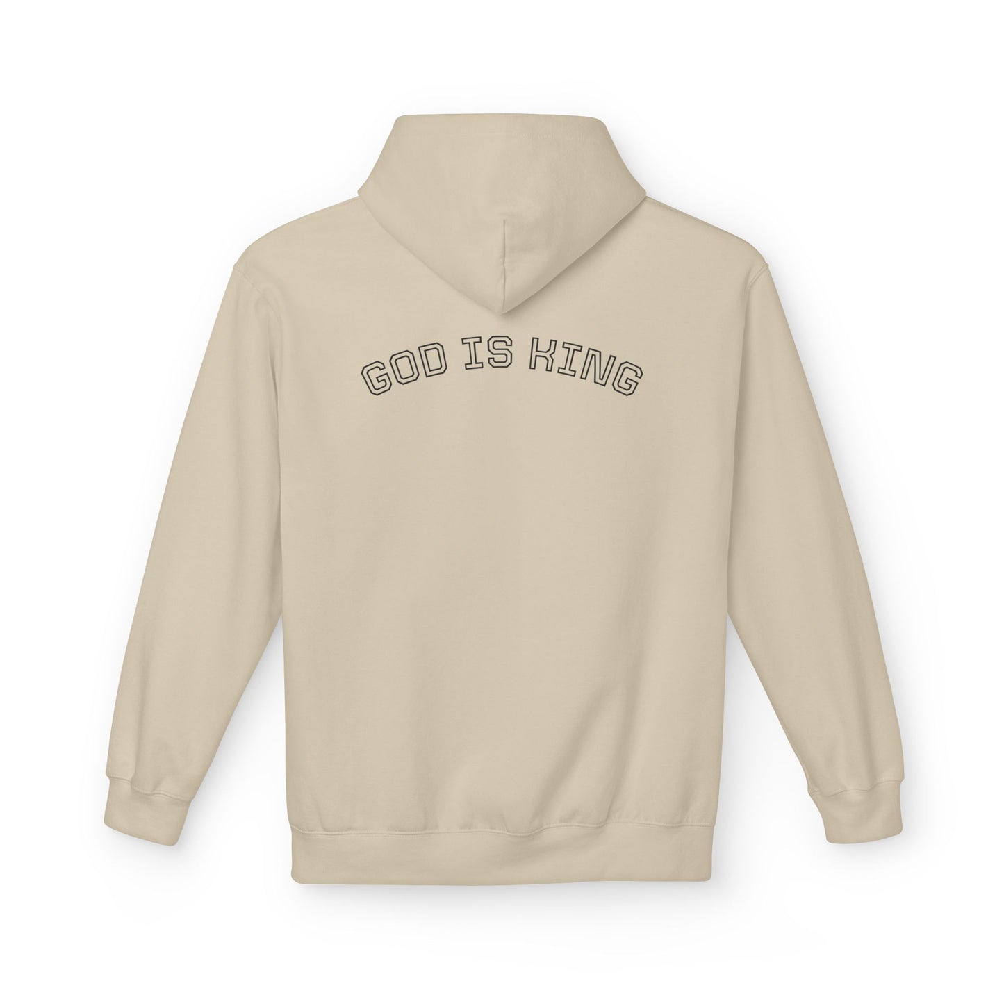 God is King Hoodie - Unisex Midweight Fleece, Inspirational Gift for Faith, Church Events, Casual Wear, Cozy Layering