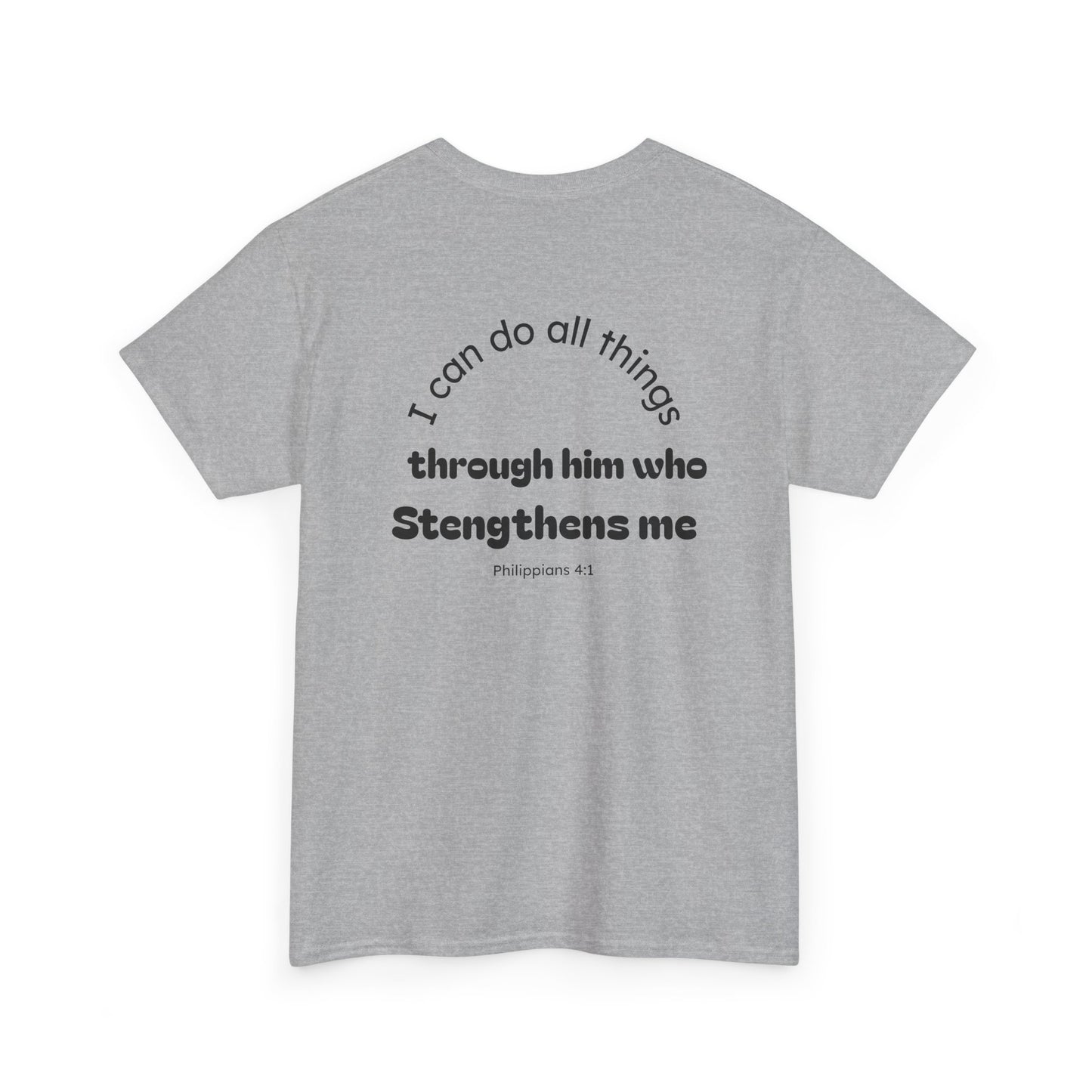 Inspirational Unisex Heavy Cotton Tee - "I Can Do All Things"
