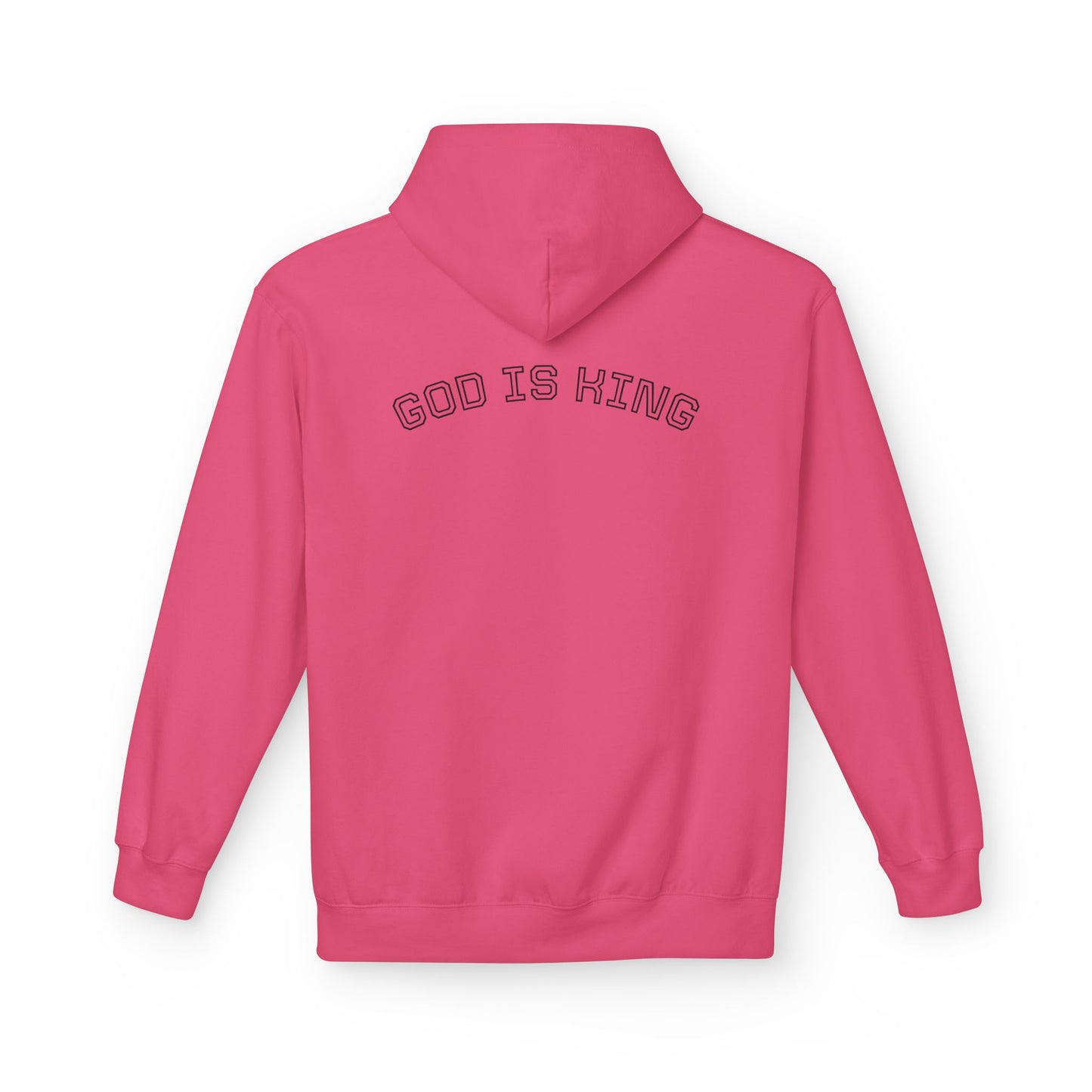 God is King Hoodie - Unisex Midweight Fleece, Inspirational Gift for Faith, Church Events, Casual Wear, Cozy Layering