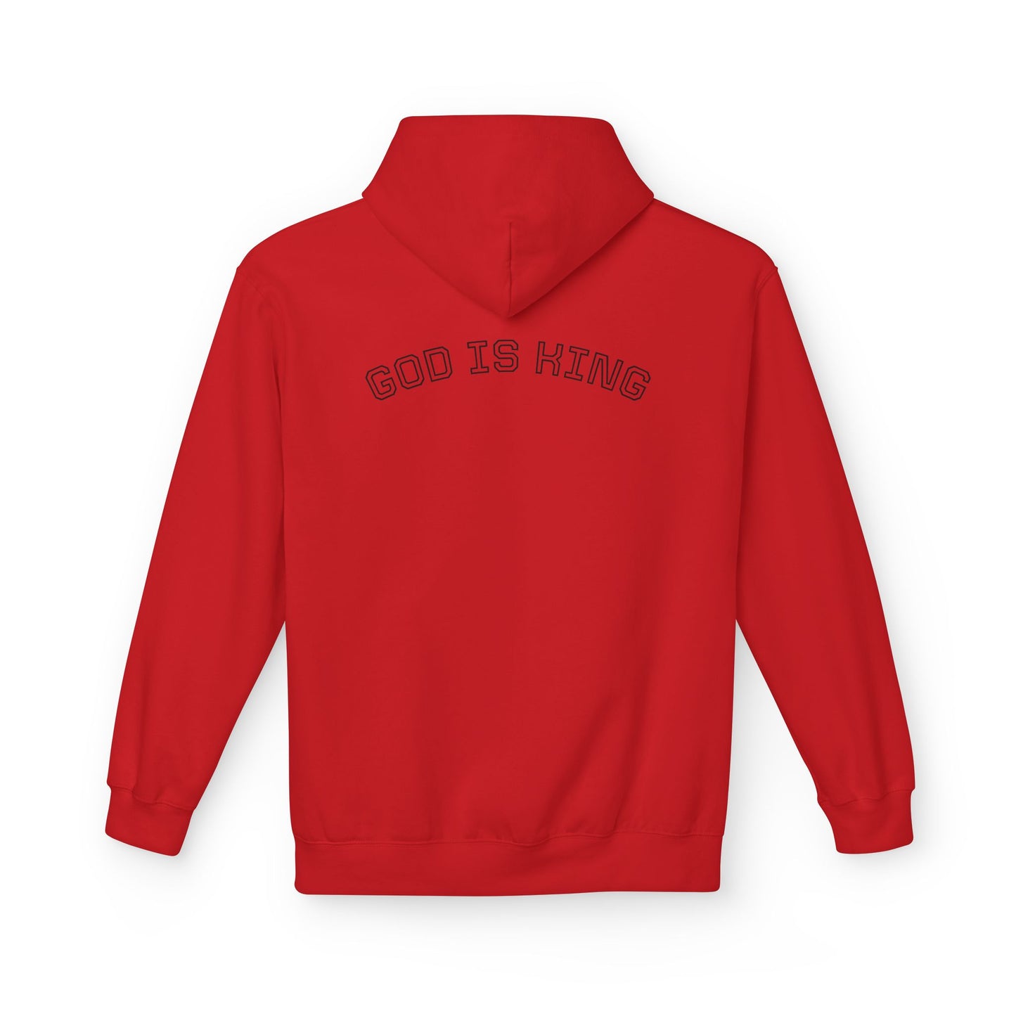 God is King Hoodie - Unisex Midweight Fleece, Inspirational Gift for Faith, Church Events, Casual Wear, Cozy Layering