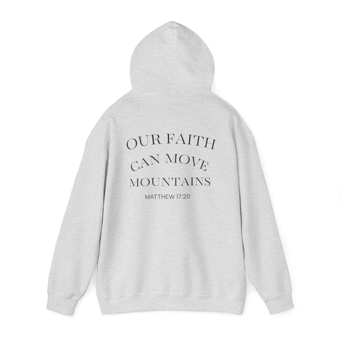 Inspirational Faith Hooded Sweatshirt, Motivational Hoodie, Cozy Sweatshirt, Gift for Believers, Spiritual Clothing