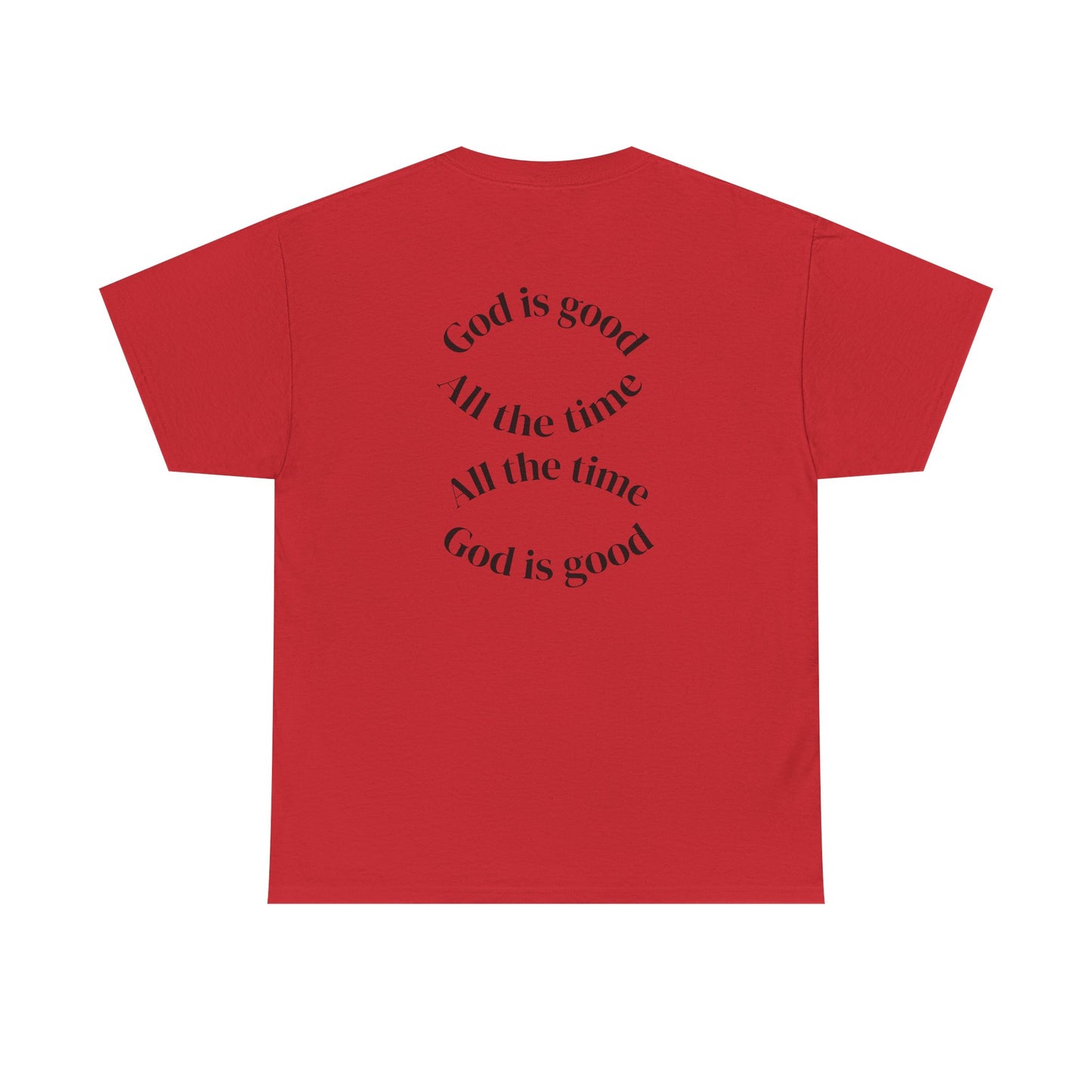 Inspirational Unisex Heavy Cotton Tee - "God is Good" Design