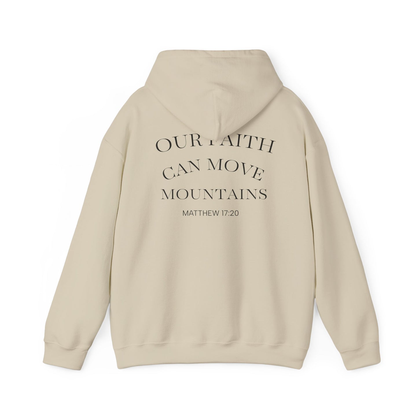 Inspirational Faith Hooded Sweatshirt, Motivational Hoodie, Cozy Sweatshirt, Gift for Believers, Spiritual Clothing