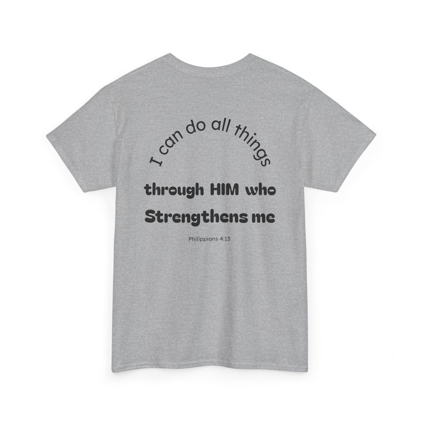 Inspirational Unisex Heavy Cotton Tee - "I Can Do All Things"