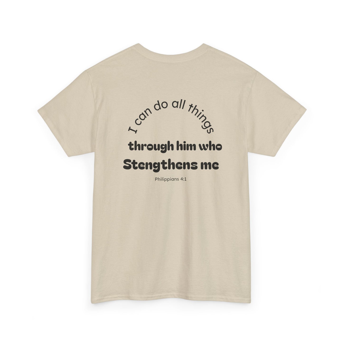 Inspirational Unisex Heavy Cotton Tee - "I Can Do All Things"
