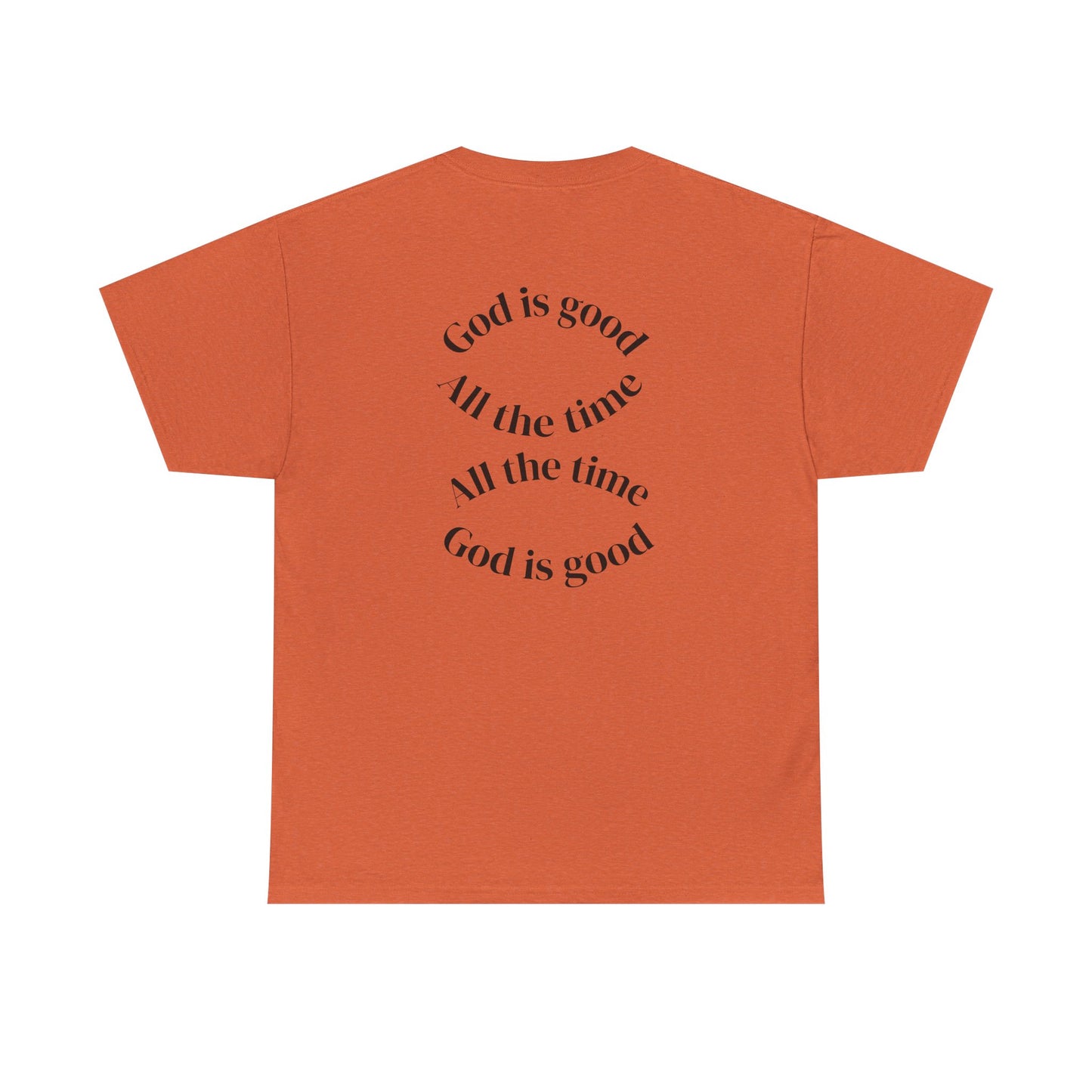 Inspirational Unisex Heavy Cotton Tee - "God is Good" Design