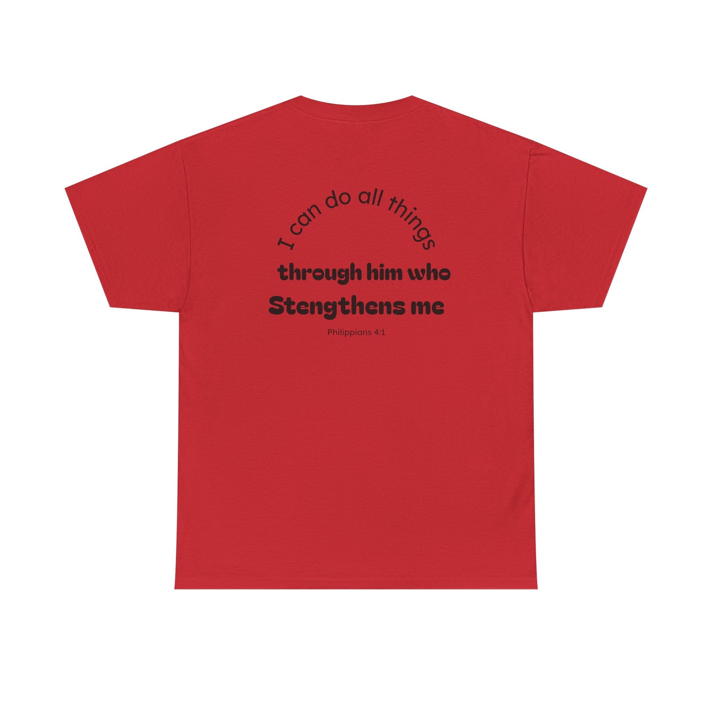 Inspirational Unisex Heavy Cotton Tee - "I Can Do All Things"