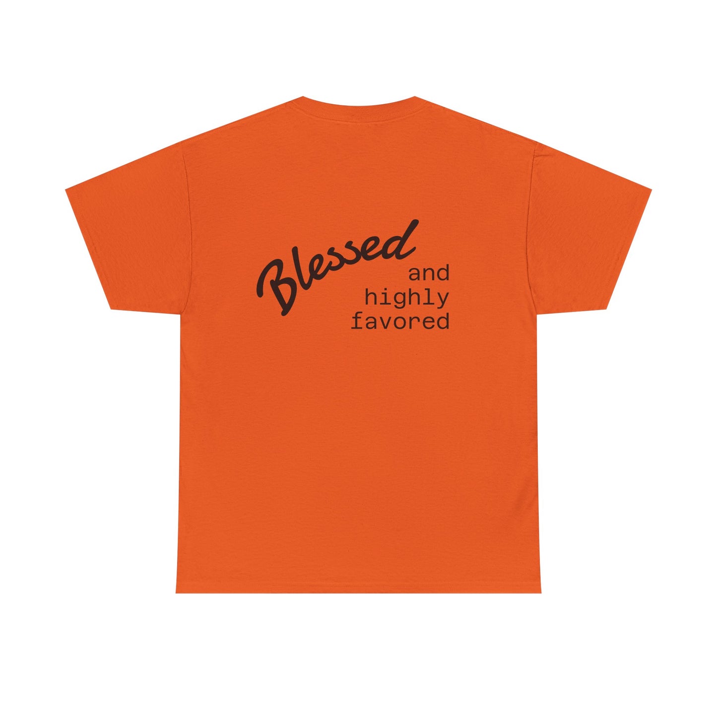 Blessed and Highly Favored Unisex Tee, Comfort Cotton T-Shirt, Gift for Him/Her, Faith-Inspired Apparel, Everyday Wear, Casual Style