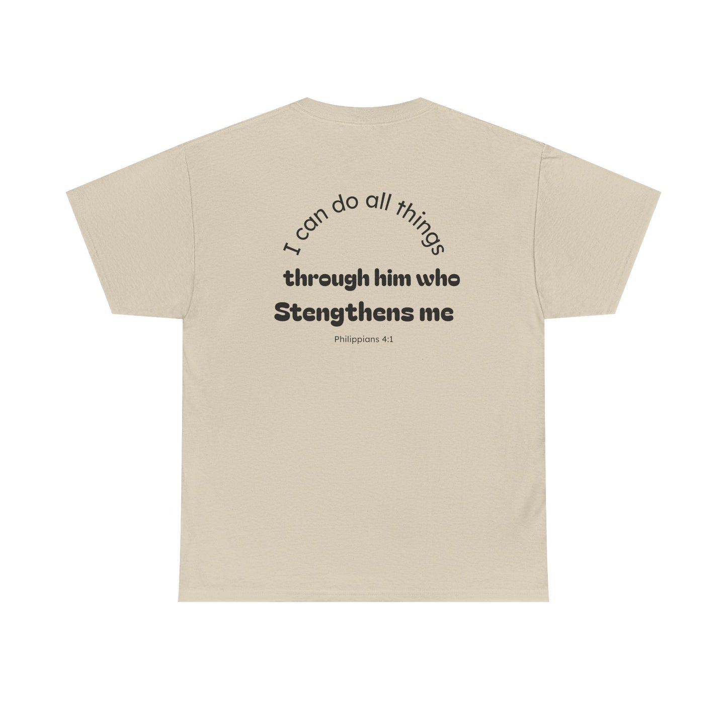 Inspirational Unisex Heavy Cotton Tee - "I Can Do All Things"